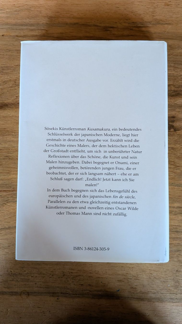Libri: Natsume Soseki - Das Graskissen-Buch – Usato da Dicken venduto da patorichia 1