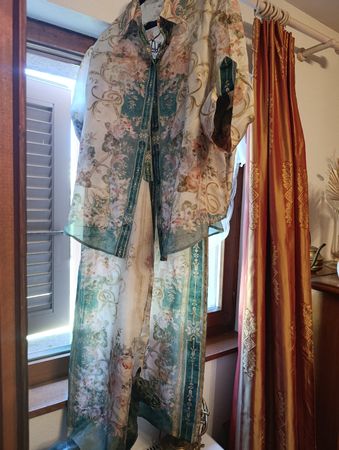 ensemble floral chemise/pantalon "August " Zimmermann 2/M