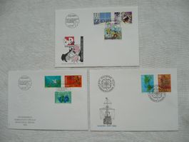 1992 3 FDC Europa- & Sondermarken SBK 823 - 830