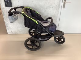 Kinderwagen Hauck 3-Rad schwarz neongrün- Wiitergäh