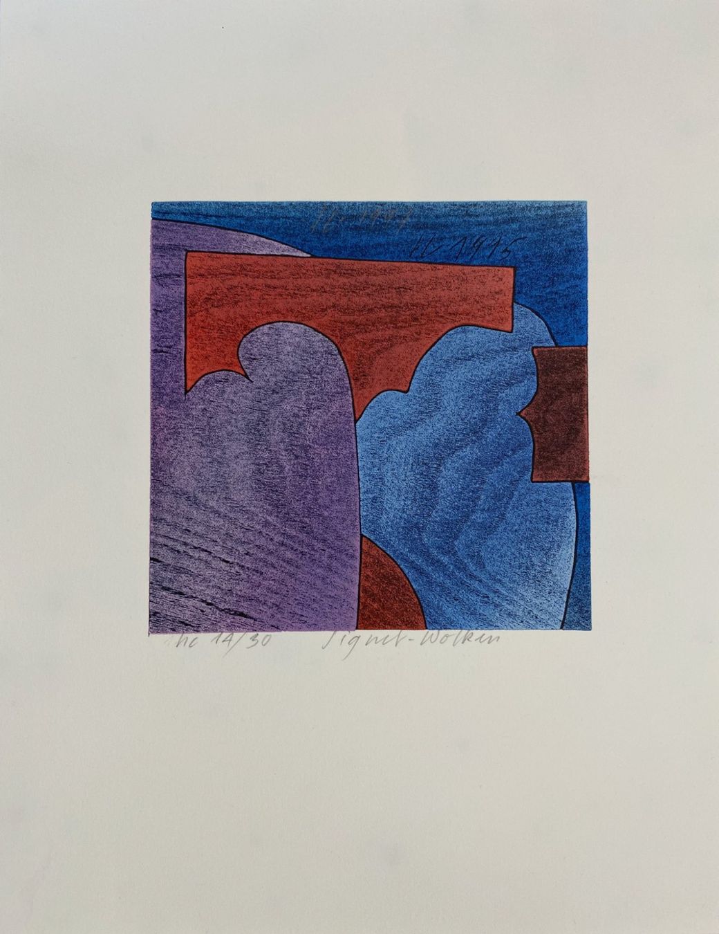 Poster & Bilder: Eggenschwiler Franz Mappe: Wolken 1997 – Neu (gemäss Beschreibung) aus grenchen von Belarte 1
