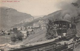 Wengen mit Bahn