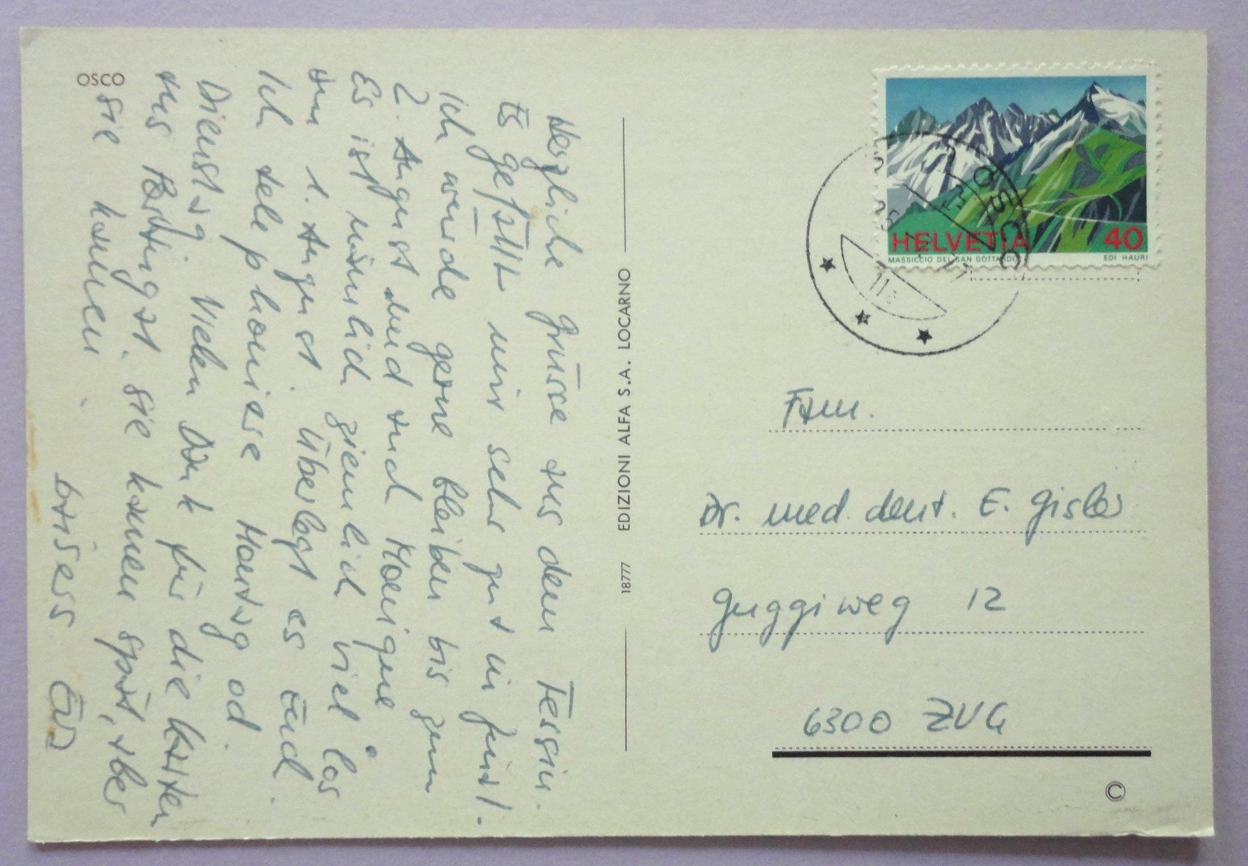 Cartoline postali: Osco – Usato da Fétigny venduto da Billy2miny 1