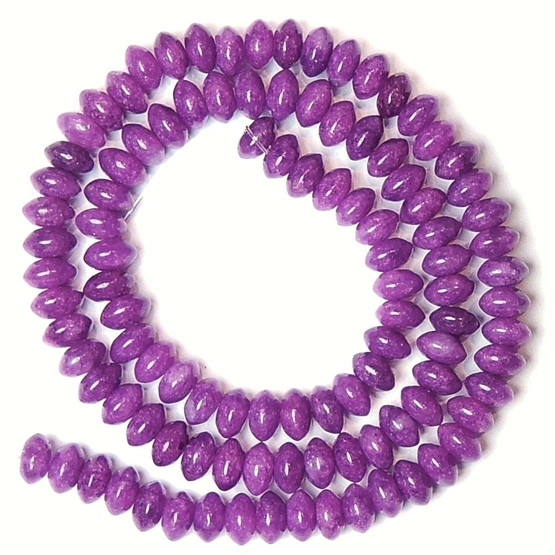 Catenine: 1 Strang echte Sugilith Perlen Rondellen 6 x 3 mm – Nuovo (secondo la descrizione) da Müllheim Dorf venduto da GUENI01