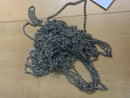 Geiser Gliederkette / Stahlkette vernickelt 30m (C283)