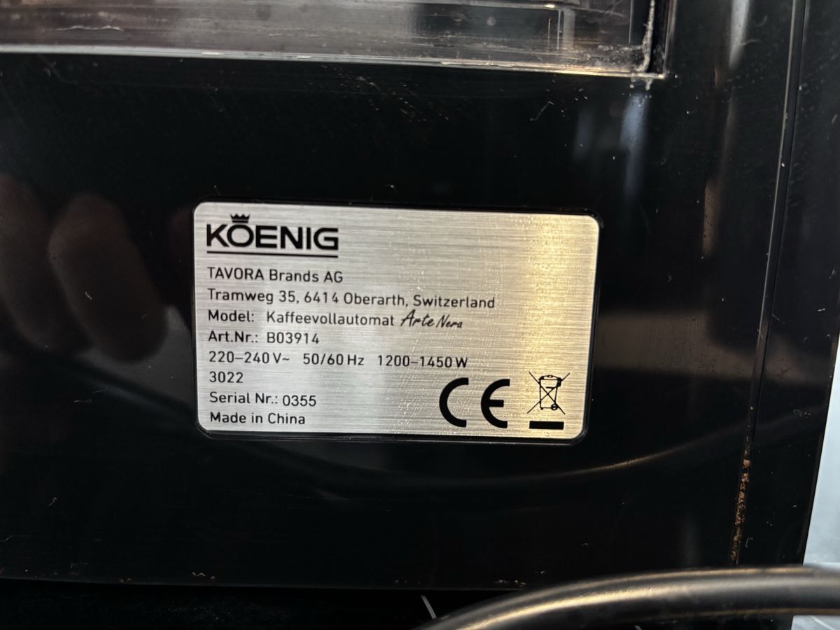 König Macchine per caffè & Macchine per espresso: Koenig Arte Nera Kaffevollautomat! – Usato da Füllinsdorf venduto da r8nils 1