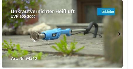 Tutti gli attrezzi: Güde Unkrautvernichter UVH 2000-600 - 94401 – Nuovo e nell'imballaggio originale da Koppigen venduto da Bracher_Mail-House