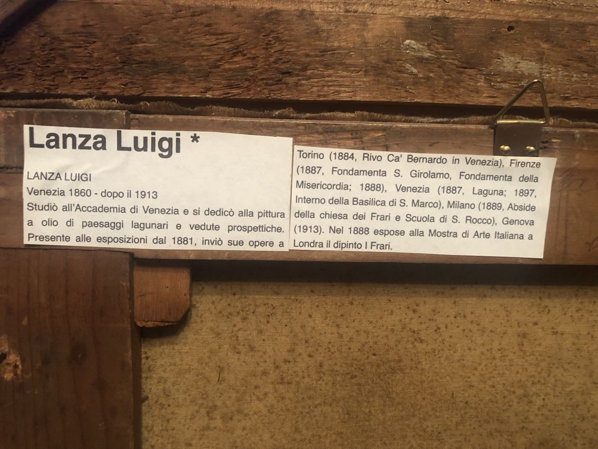 Dipinti: Luigi Lanza 1860-1913 Venedig Oelgemälde – Usato da Mezzovico venduto da bauhaus70 4