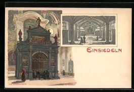 Litho Einsiedeln, Gnadenkapelle, Innenan