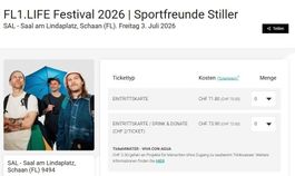 2x Tickets Sportfreunde Stiller 03.07.2026 Schaan REDUZIERT!