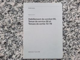 Habillement de combat 90, Tenue de service 90 et...