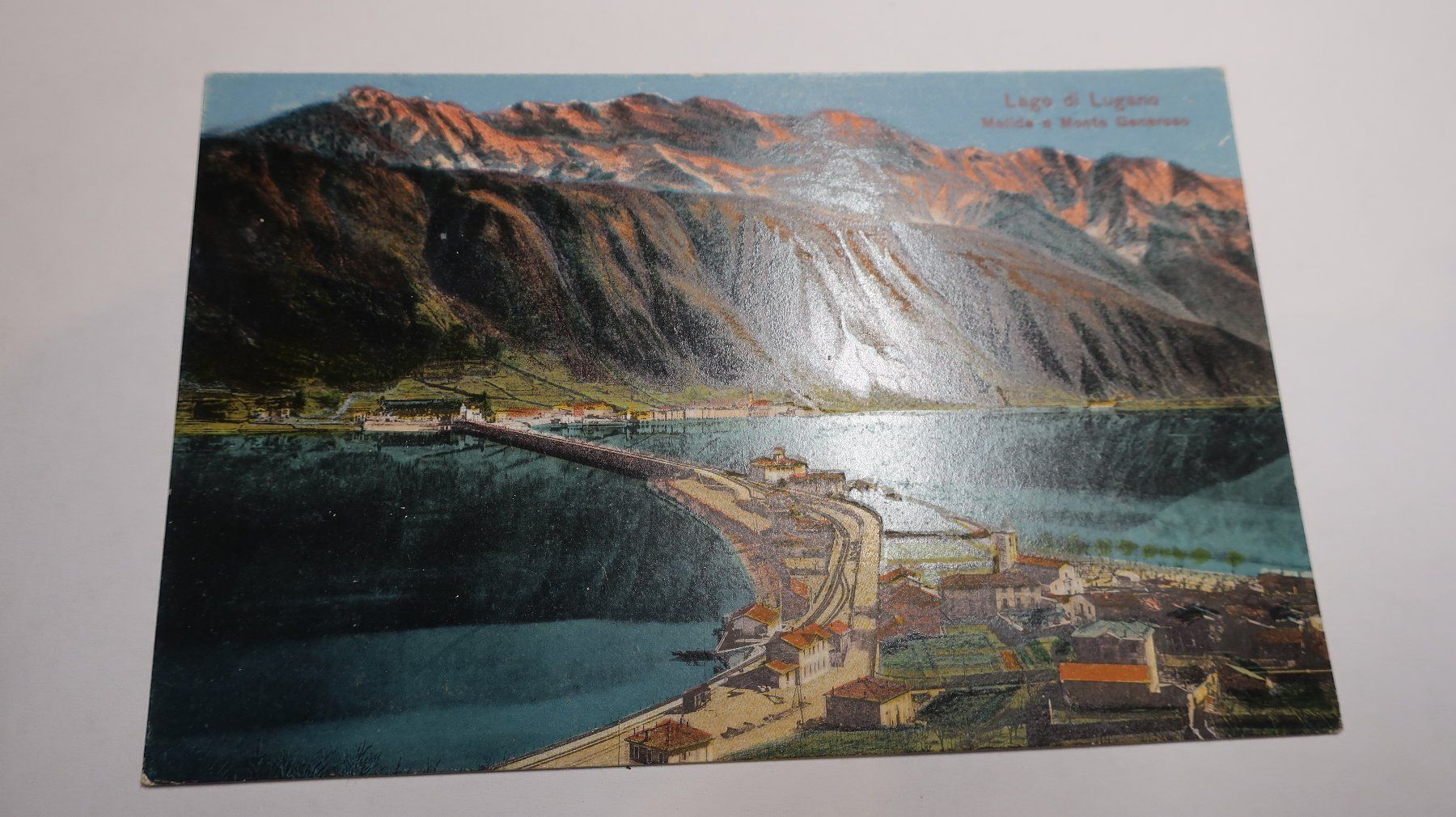 Cartoline postali: Lago di Lugano Melide e Monte Generoso – Usato da Cormoret venduto da Pascalll2001 1