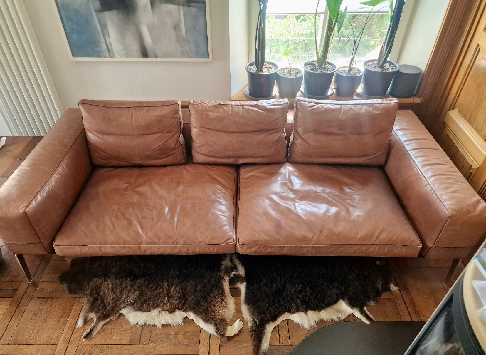Flexform Divani: Flexform "LIFESTEEL" Ledersofa – Usato da Adliswil venduto da Alayna1 1