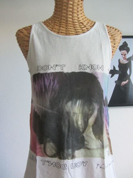 Top: Weisses Top mit Print - XS – Usato da Zürich venduto da Diazaio 1