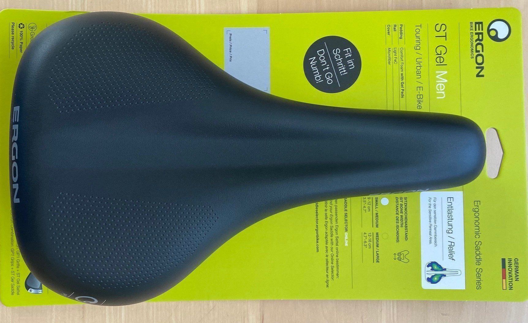 Selle & Accessori: Ergon ST Gel Men – Nuovo e nell'imballaggio originale da Neuendorf venduto da Dertovo