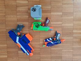 lot de troisPistolets Nerf