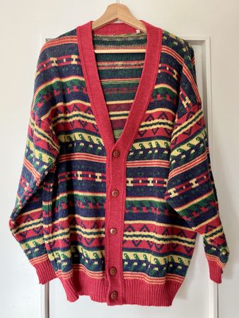 Vintage 80’s grandfather cardigan