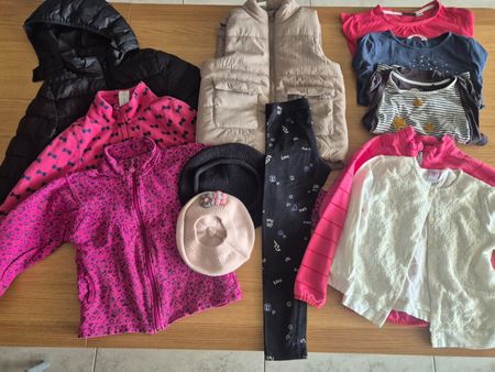Mädchen Kleider Paket, 12 Teile, Winter, Grösse 122