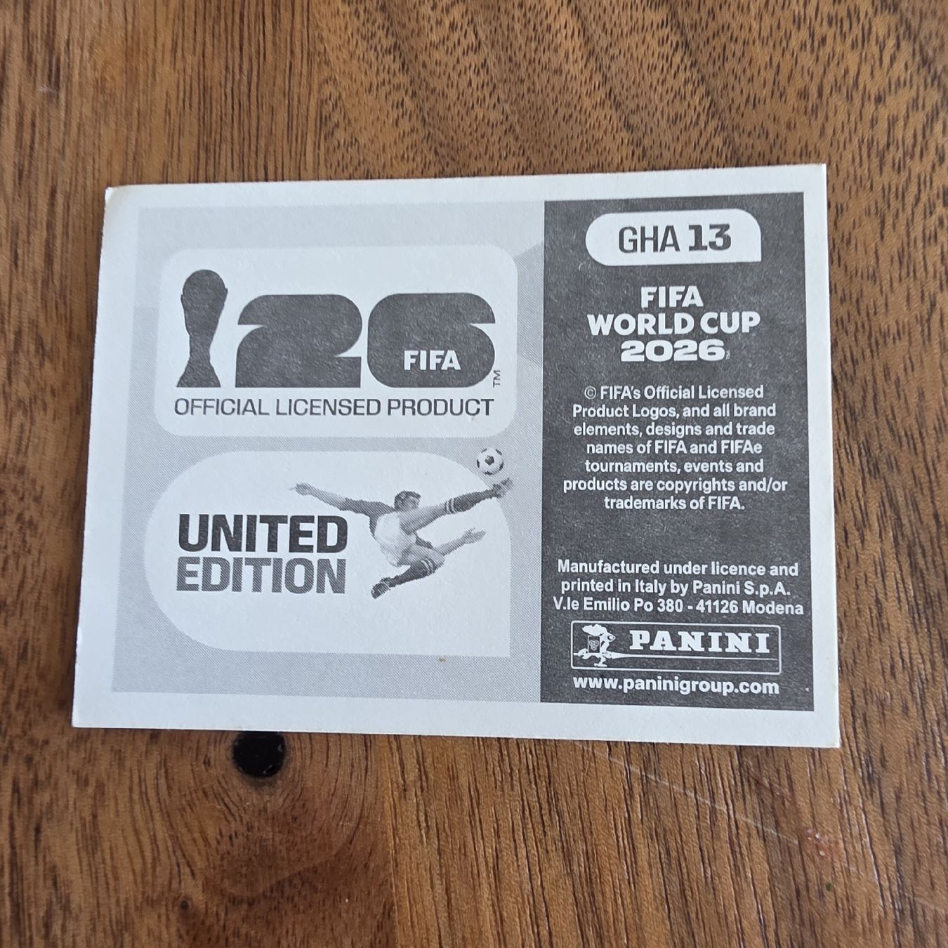 Panini Cartes à collectionner: Panini Ghana GHA13 – Neuf avec emballage d'origine à Buchs AG par LogoParts 1