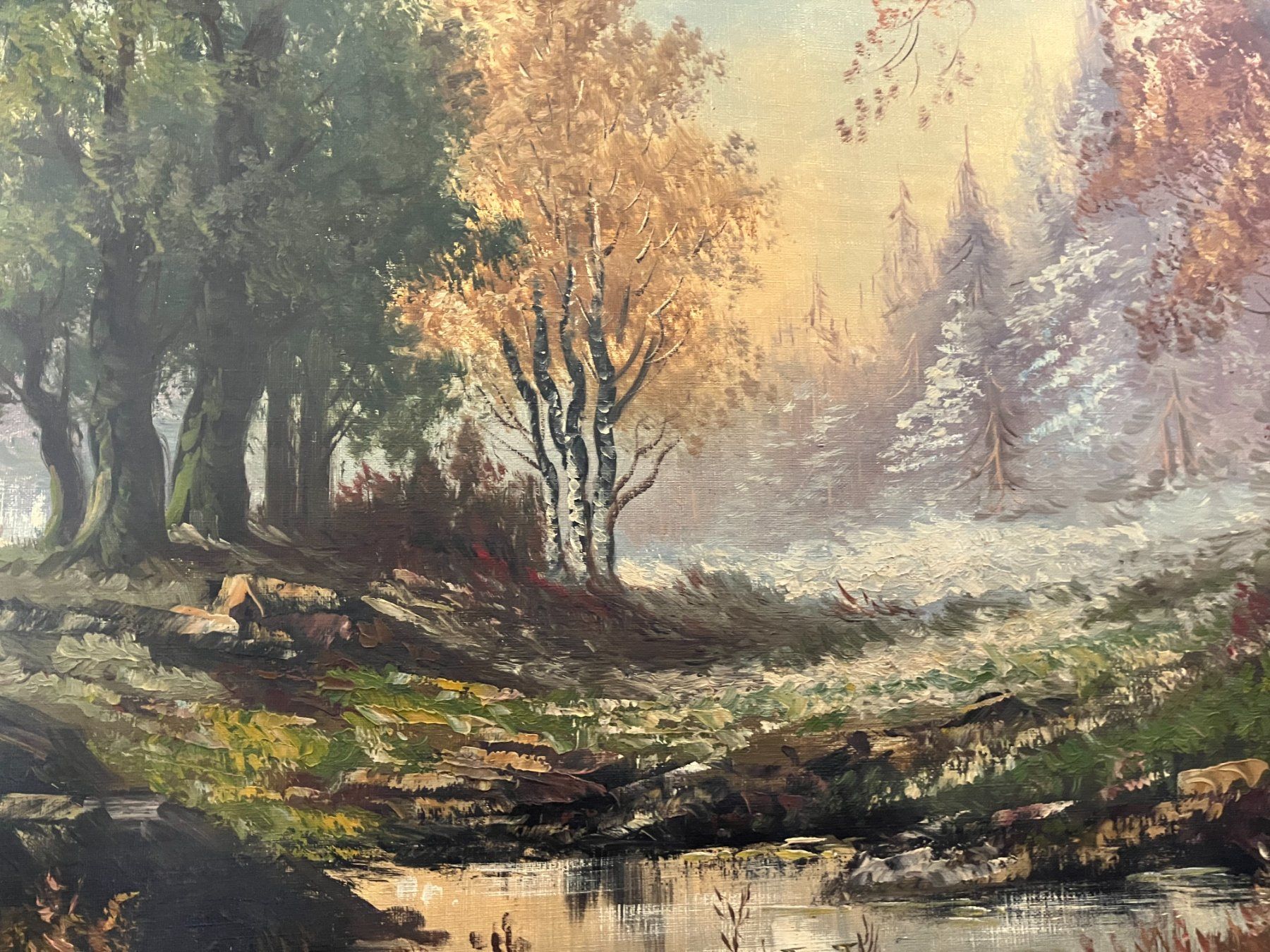 Dipinti: Landschaftsgemälde ca. 79 cm x 59 cm – Usato da ehrendingen venduto da atlan700 4
