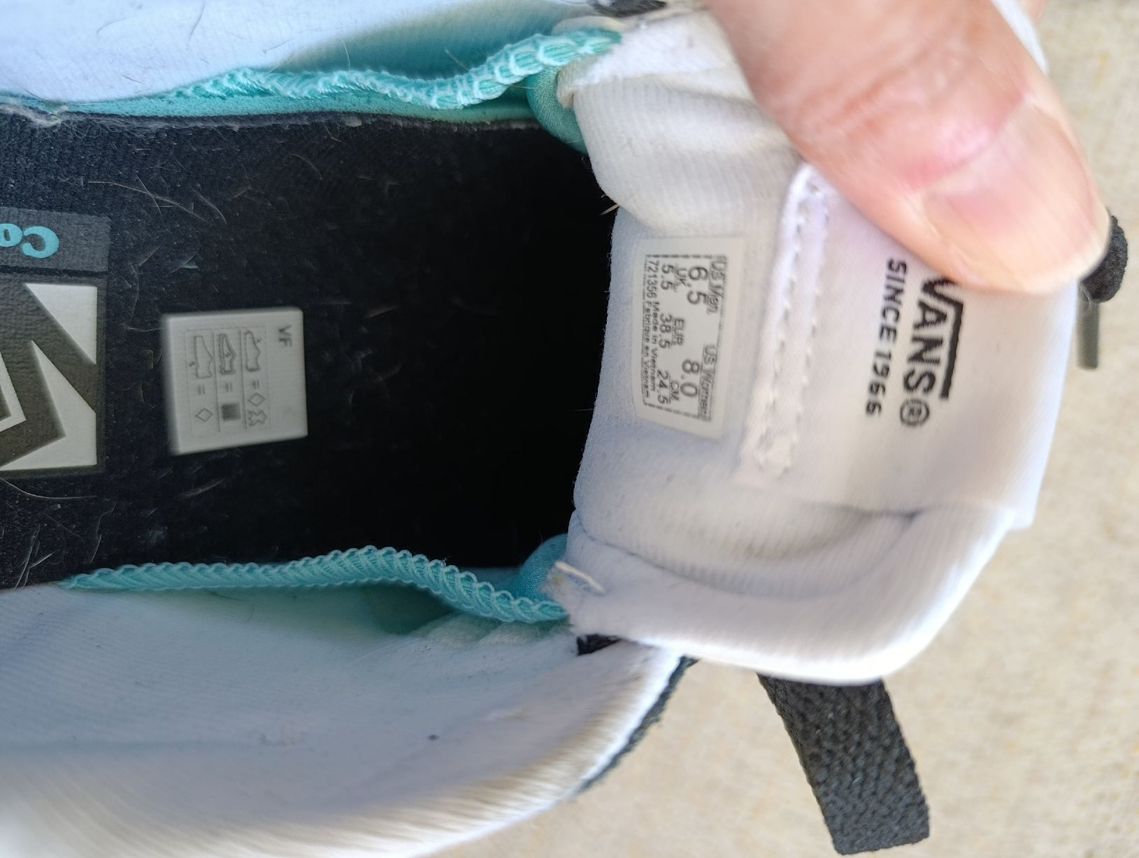 Vans Scarpe da uomo: VANS COMFY CUSH NOIR ET BLANC 38.5 – Usato da Sierre venduto da shirley04 5