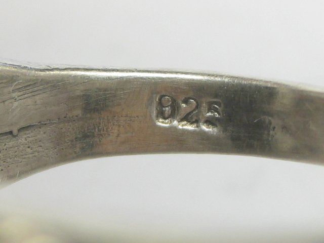 Anelli: Antik Ring Silber 925 Onyx Schiffchen florale Muster Gr. 58 – Usato da Ermatingen venduto da prior_time 7