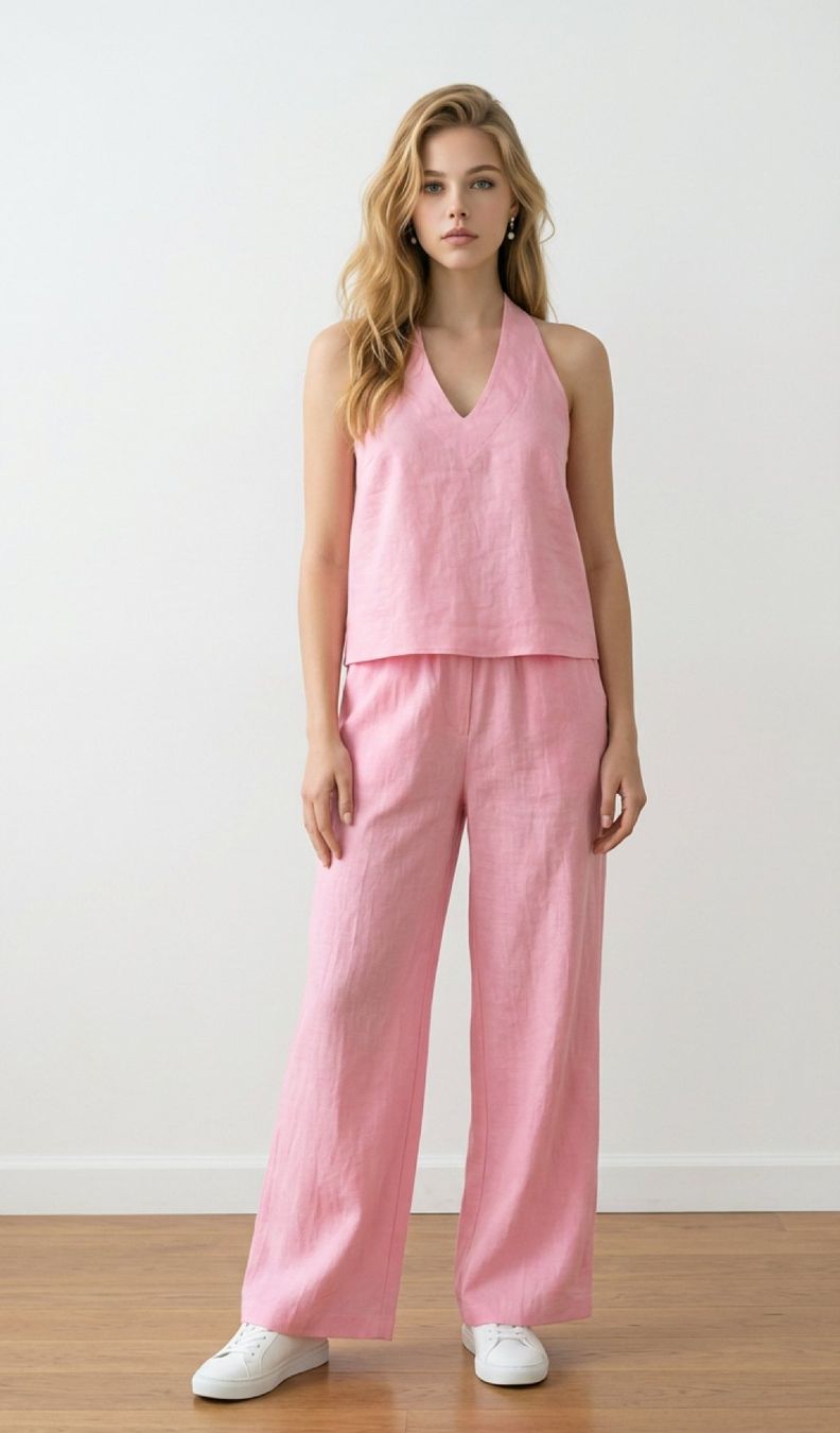 Lotti di vestiti: Sommerliches Leinen-Set – Nuovo e nell'imballaggio originale da Zürich venduto da Naebeli