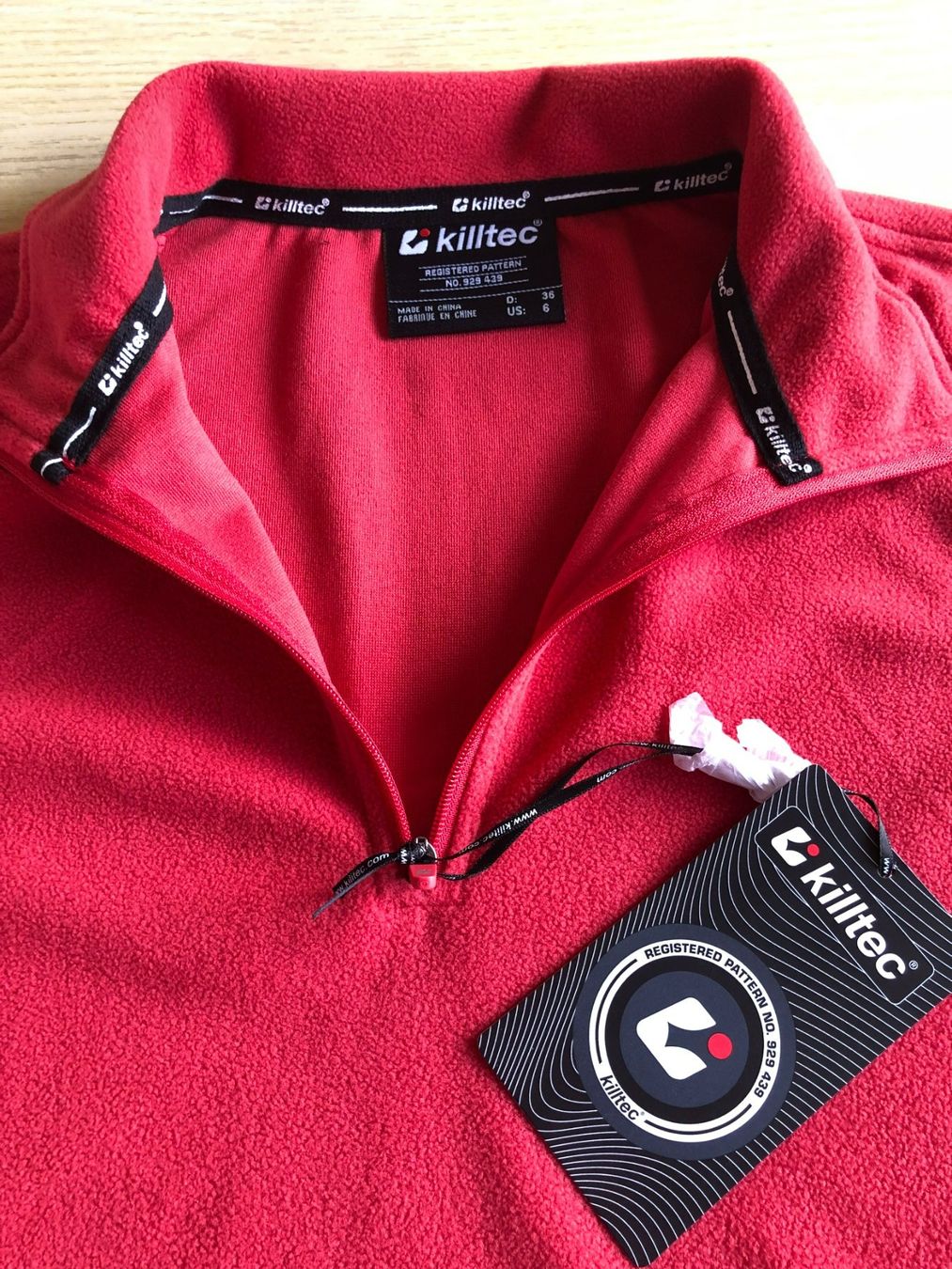 Killtec Maglioni & Felpe: Micro-Fleece-Shirt von "Killtec", Gr. 36, rot – Nuovo e nell'imballaggio originale da Widnau venduto da Fundgrube54
