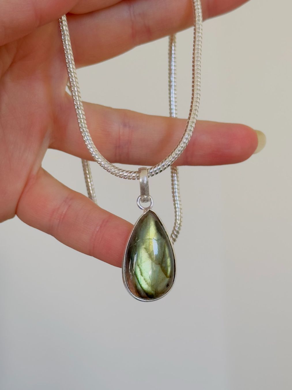 Catenine: Labradorite necklace – Nuovo e nell'imballaggio originale da Genève venduto da AGBERG 3