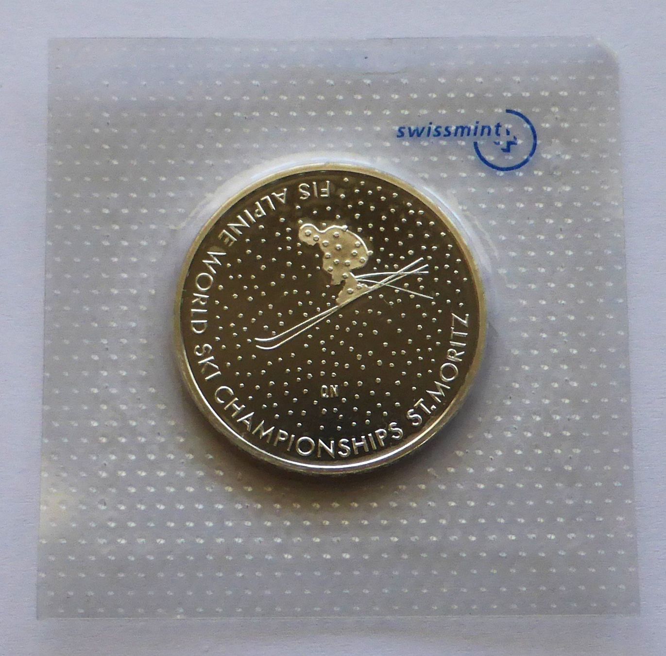 Tutti le monete: 20Fr. 2003 - FIS Ski - St. MORITZ – Nuovo e nell'imballaggio originale da Buochs venduto da ema-coins 2