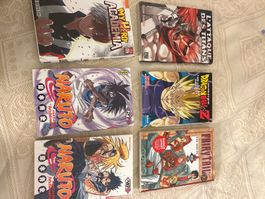 6 Manga Bücher Set, Naruto, My Hero Academia, etc.