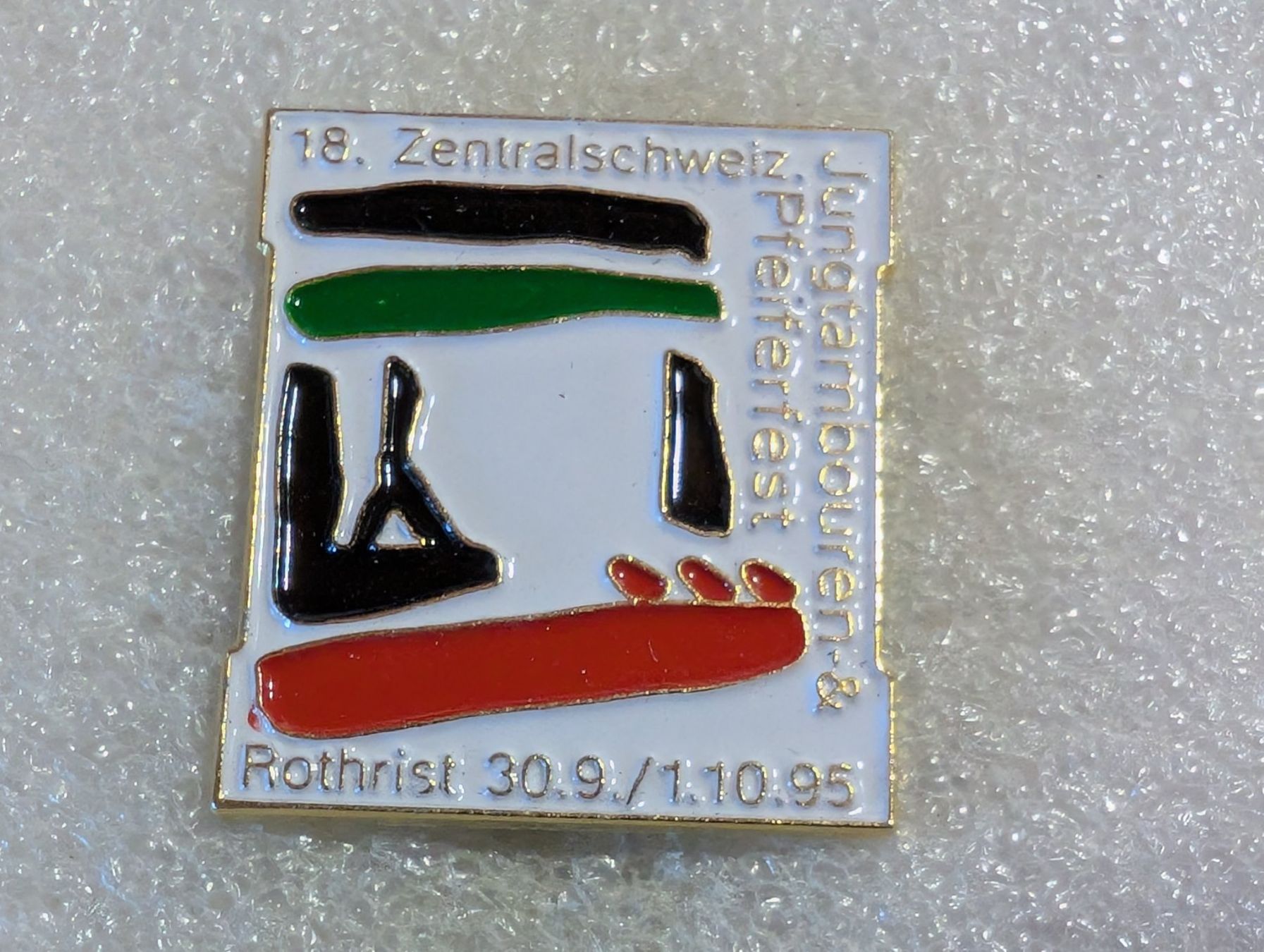 Placchette & Badge: Ansteckpin 102: Pfeiferfest – Usato da Oppligen venduto da Pin-Fall-Shop