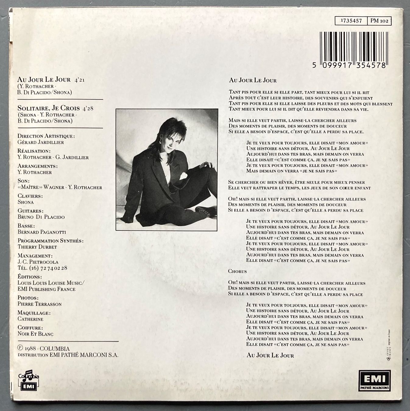 Vinyles: SHONA - AU JOUR LE JOUR – D'occasion à Poliez-Pittet par Newtown-Records 1