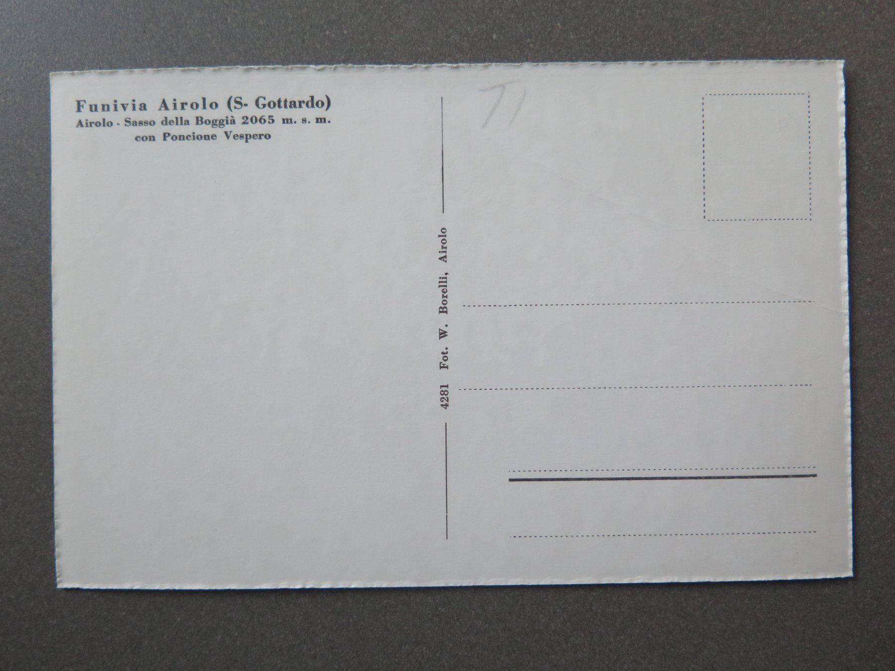Cartoline postali: AIROLO - FUNIVIA AIROLO - LUFTSEILBAHN – Usato da Wittenbach venduto da lipasal 2