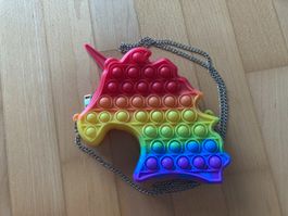 Regenbogen Einhorn Pop It Tasche