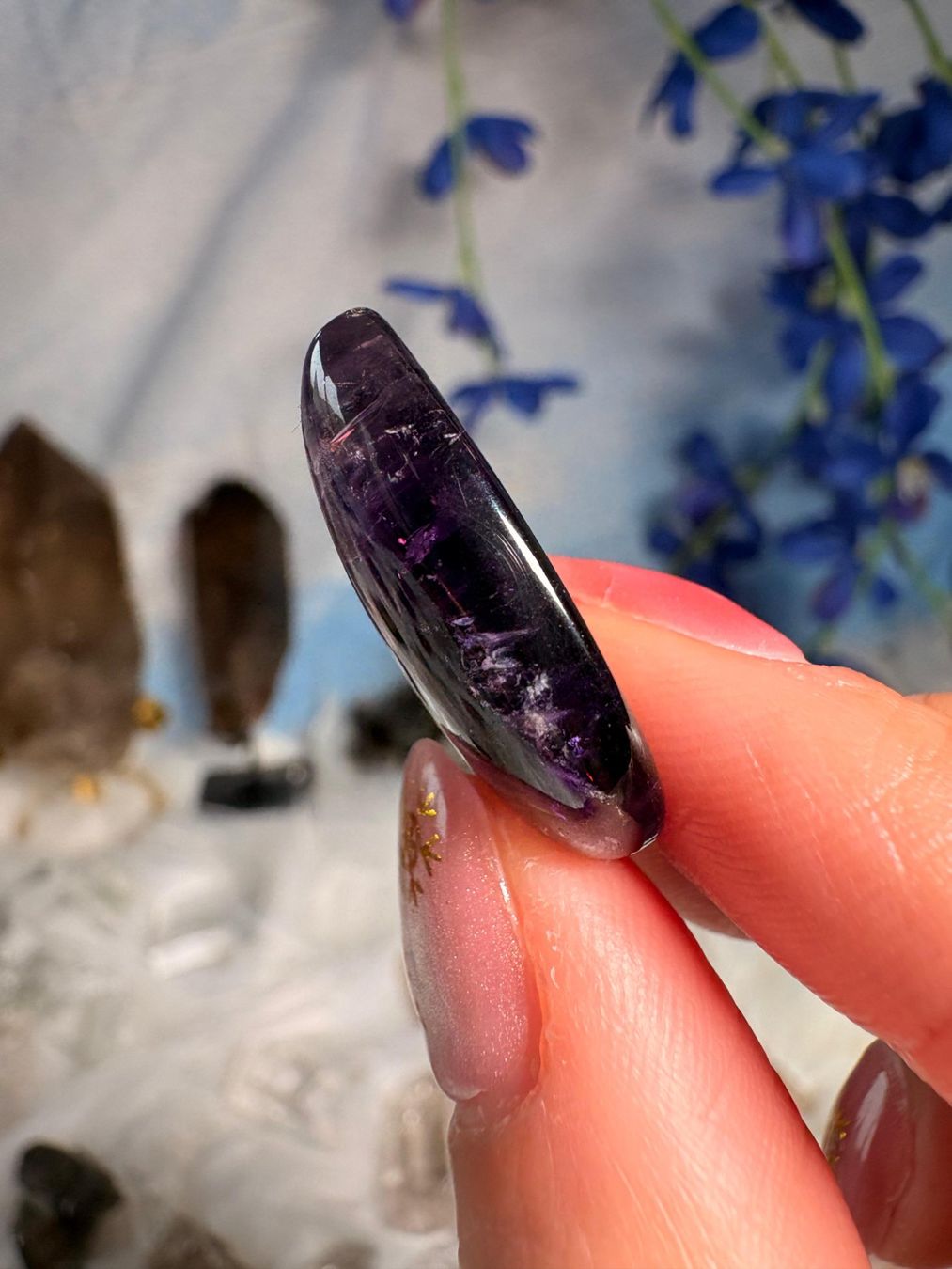 Pietre preziose: Trapiche Amethyst Cabochon – Nuovo e nell'imballaggio originale da Neuheim venduto da m.hald 3