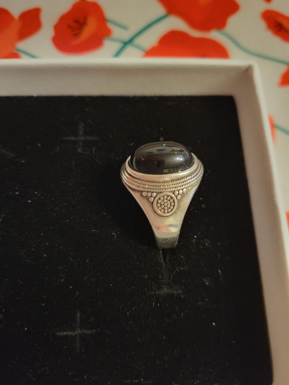 Anelli: Bague argent 925 avec pierre noire, Taille 52 – Usato da Bernex venduto da Dariafr 2