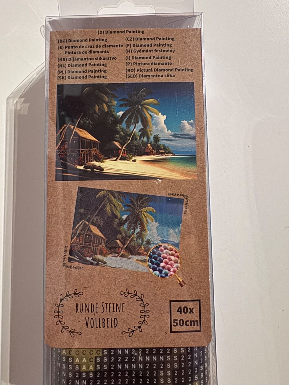 Kit bricolage: Diamond Painting wunderschöne Insel – Nuovo e nell'imballaggio originale da Grosswangen venduto da Second_hand_paradise