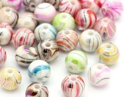 30 ACRYL PERLEN - BASTELN - 8mm - BASTELPERLE