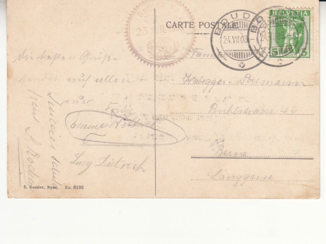 Cartoline postali: Gorges de l'Areuse 1908 – Usato da Bürglen TG venduto da StampGraf 1