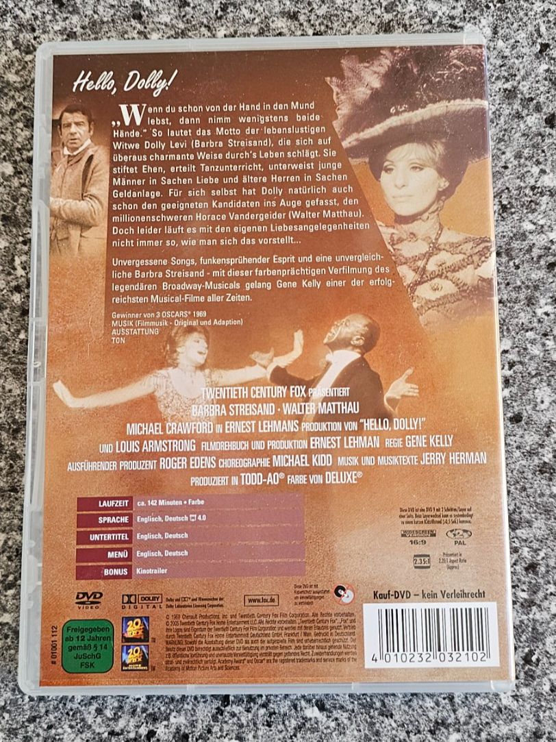 Tutti i DVDs: HELLO DOLLY- DAS SUPER- MUSICAL/ DVD – Usato da Geuensee venduto da jes_9xyk 1