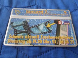 Alte Taxcard 7 DRS - Schweiz aktuell, Rarität!