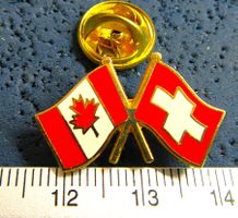 CANADA SCHWEIZ FREUNDSCHAFTS PIN SPORT