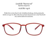 Lesebrille Paterna Red +1.0 +1.5  +2.5 +3.0 +3.5 +4.0