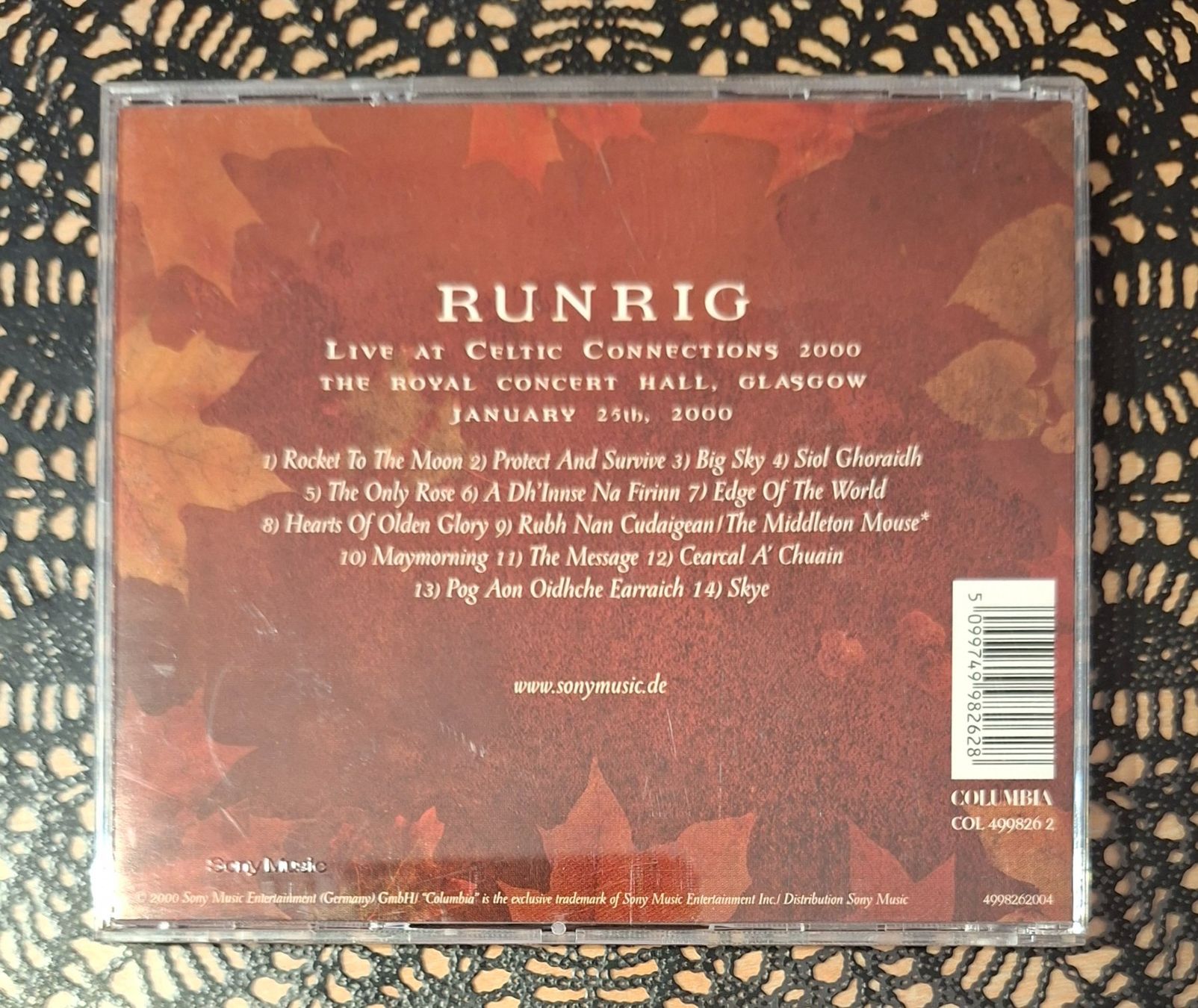 CD: Runrig - Live At Celtic Connections 2000, SCO Folk Rock 2000 – Usato da Schönenberg TG venduto da Gregolino76 1