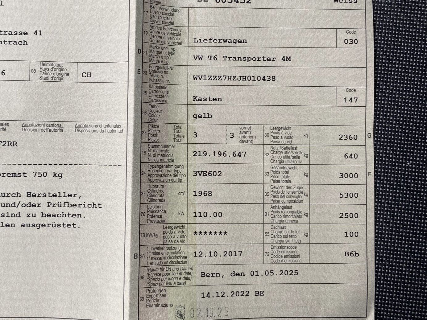 VW Nutzfahrzeuge: Servicewagen "Handwerkerschnäppchen" – Gebraucht aus Zollikofen von Paul-42 6