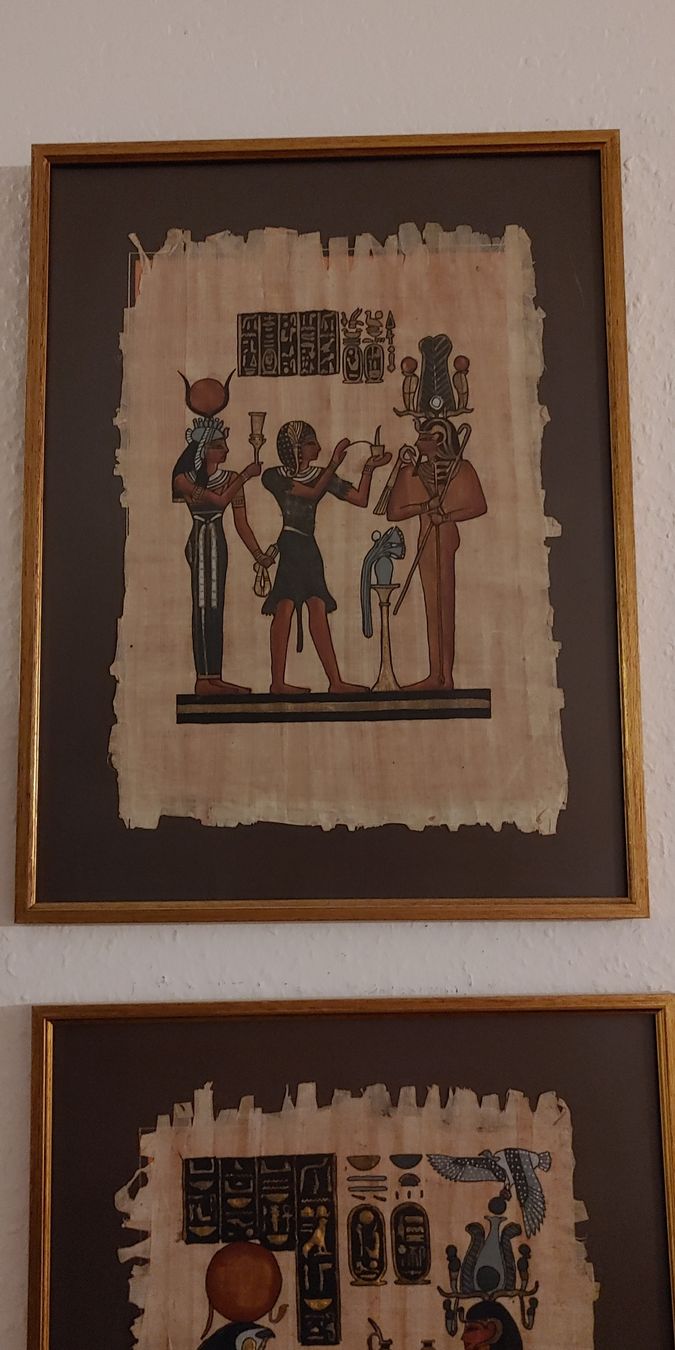 Foto & Immagini: Papyrus Hathor mit Bilderrahmen – Usato da Leissigen venduto da rut_6rhj