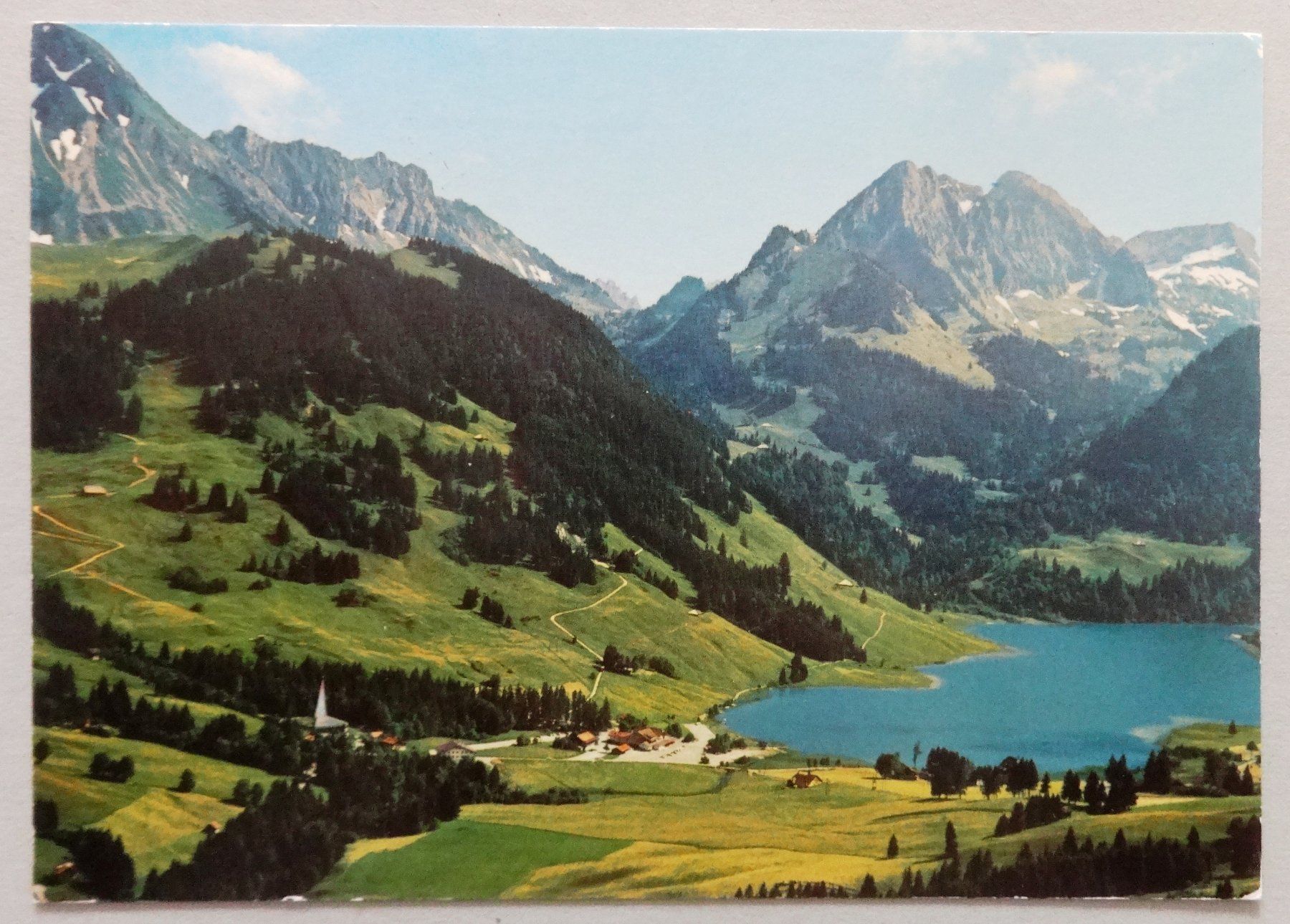 Cartoline postali: Schwarzsee / Lac Noir, Spitzfluh – Usato da Fétigny venduto da Billy2miny