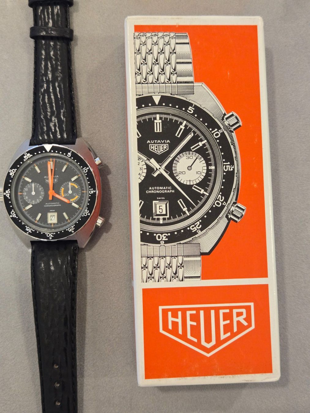 Tag Heuer Orologi: Heuer Autavia "Orange Boy* – Usato da Chabrey venduto da Horology 8