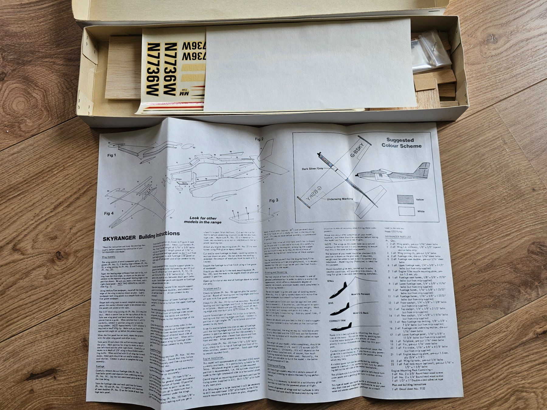Modellismo RC: SKYRANGER modèle vol libre à construire en balsa – Nuovo e nell'imballaggio originale da Yvonand venduto da Li_poch 1